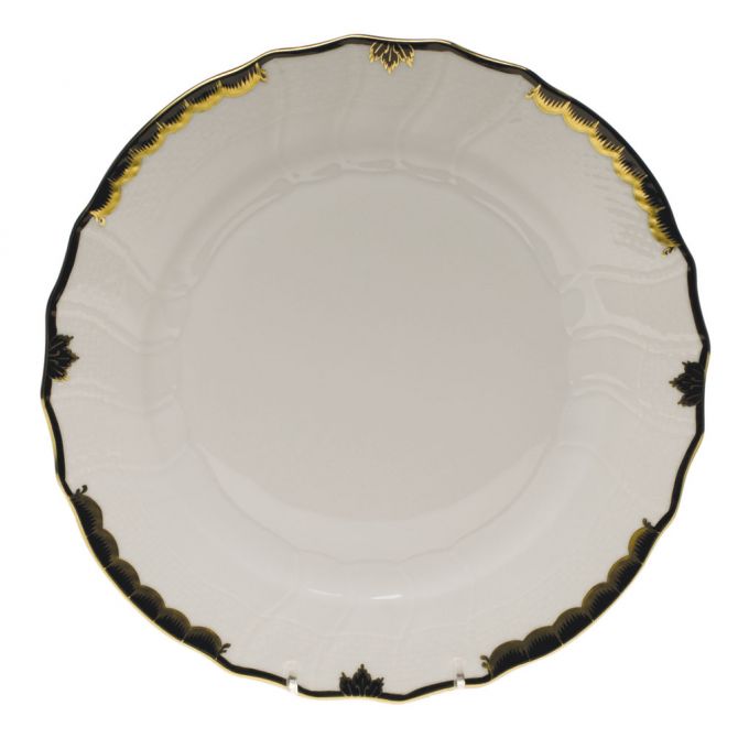 Herend Princess Victoria Black Dinner Plate